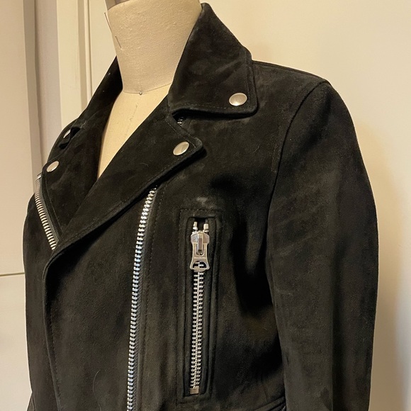 ACNE SUEDE MOCK LEATHER JACKET - Picture 2 of 8